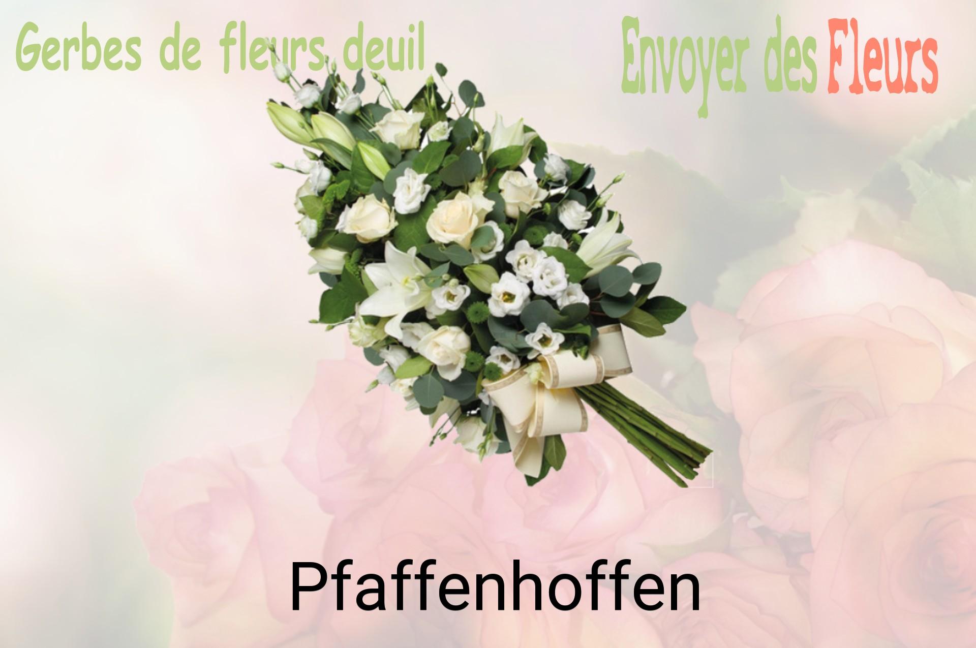 Gerbe de fleurs de deuil livrée à Pfaffenhoffen